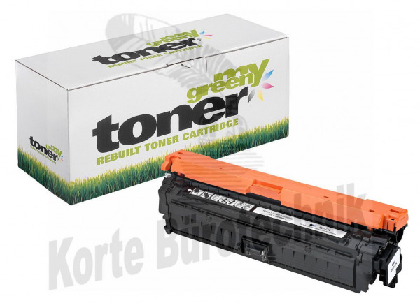 my green toner Toner-Kartusche schwarz (132124) ersetzt CE740A / 307A