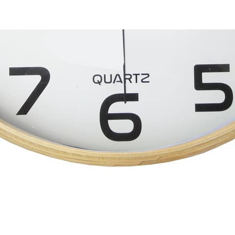 Wanduhr Quarz Ø 31,5 cm buche-weiß UNILUX 400094591 Baltic