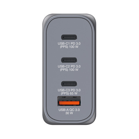 Ladegerät Steckdose 1x USB-A/3x USB-C VERBATIM 32202 GNC-100 GaN 100Watt