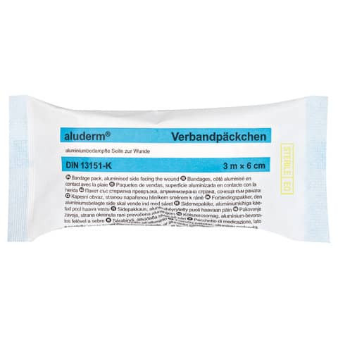 aluderm Verbandpäckchen DIN klein SÖHNGEN 1003371 B3mx6cm Komp. 6x8cm