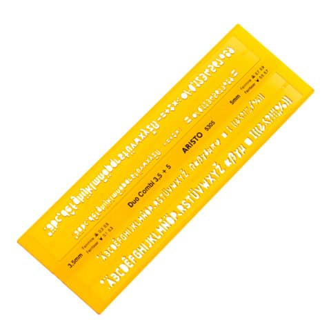 Schriftschablone 3,5 + 5 mm ARISTO AH5305 gerade