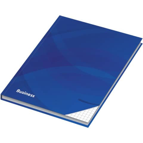 Notizbuch - A6, Hardcover, kariert, 96 Blatt, blau