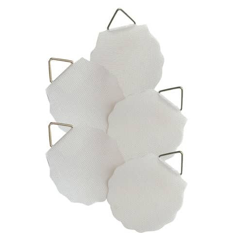 Bildaufhänger Ø40 mm Leinen ZWECKFORM 3731 selbstklebend 5 Stück