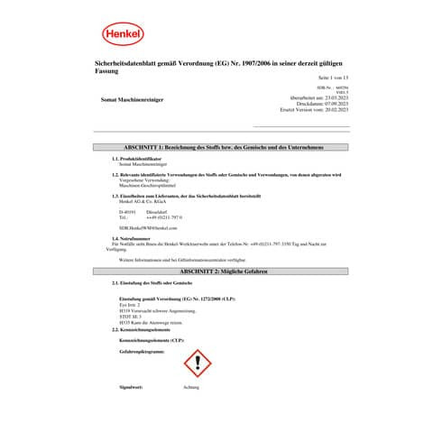 Maschinen-Reiniger 250ml SOMAT 685226005