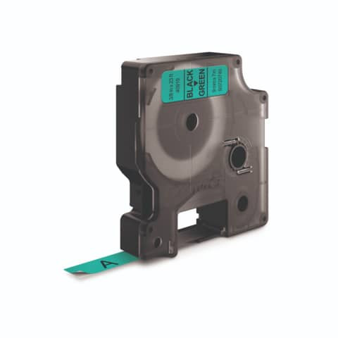 Schriftband 9mmx7m schwarz/grün DYMO S0720740 40919