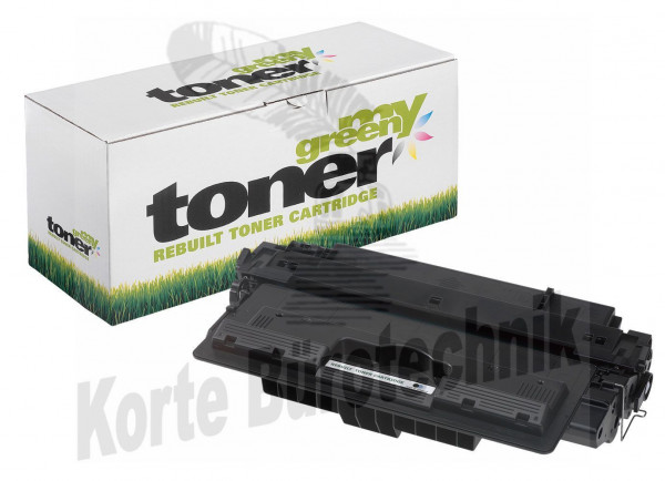 my green toner Toner-Kartusche schwarz HC (132490) ersetzt 14X