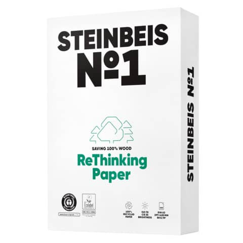 Kopierpapier No.1 Rec. 80g weiß A3 500Bl STEINBEIS K1206666080B