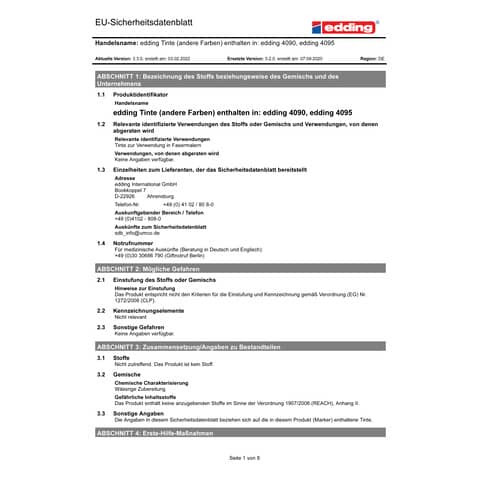 Windowmarker 4090/5S neon EDDING 4090-5999