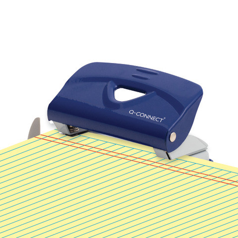 Locher Metall 10 Blatt blau/grau Q-CONNECT KF14215