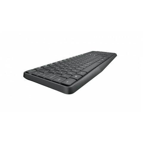 Tastatur + Maus kabellos anthrazit LOGITECH 920-007905 / MK235