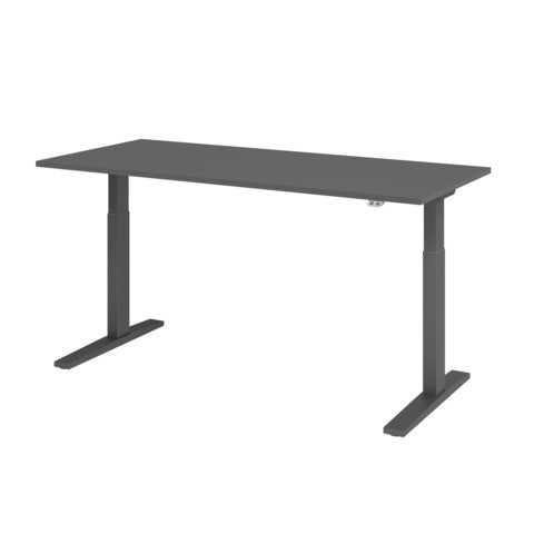 Schreibtisch elektr.höh graphit/graphit HAMMERBACHER VXMKA19/G/G 180x80cm