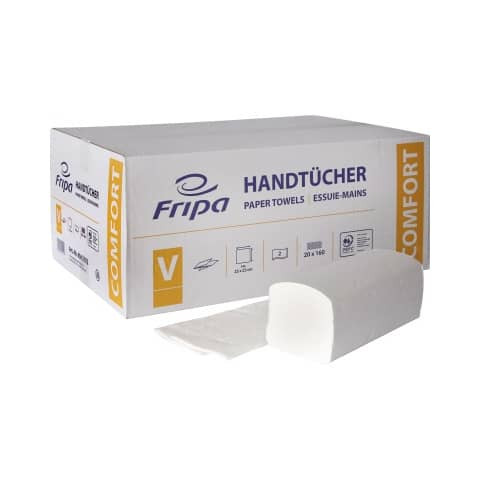 Falthandtuch 2-lag.3200ST hochweiß FRIPA 4042102 Comfort