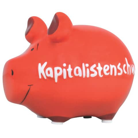 Spardose Schwein klein KCG 100566 Kapitalistenschwein