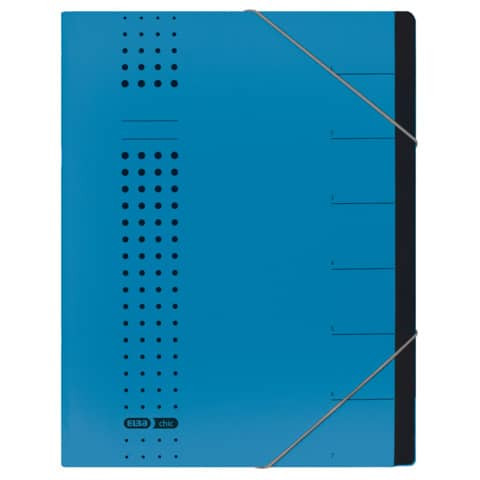 Ordnungsmappe Chic A4 7 Fächer blau ELBA 400002020 42495BL