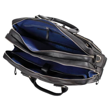 Aktentasche Leder schwarz ALASSIO 47032 31x42x15cm