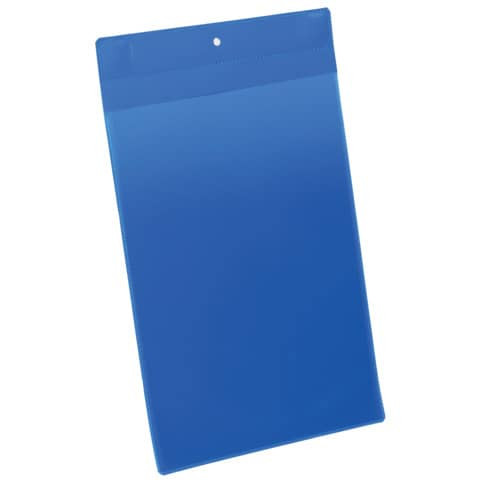 Kennzeichnungstasche - magnetisch, A4 hoch, PP, dokumentenecht, dunkelblau, 10 Stück