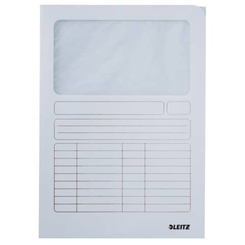 Sichtmappe A4 weiß LEITZ 3950-00-01 100ST