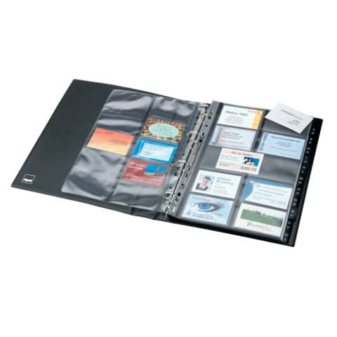 Visitenkartenbuch 27x32,5 cm schwarz SIGEL VZ301 f. 400 Karten