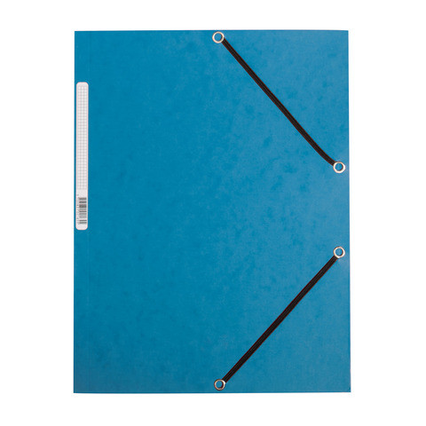 Gummizugmappe Karton blau Q-CONNECT KF02167