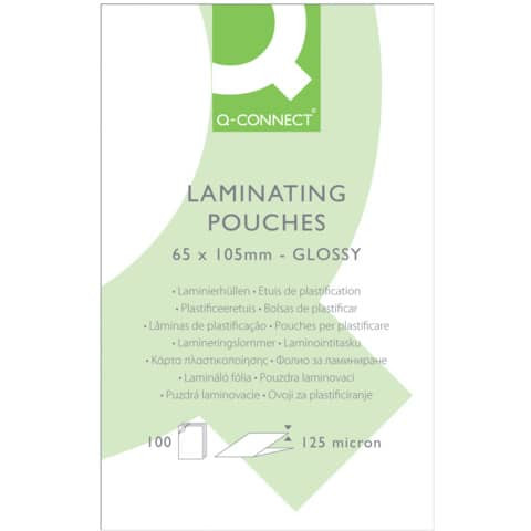 Folientasche 65x105mm 2x125mym 100ST Q-CONNECT KF01216 Gepäckanhänger