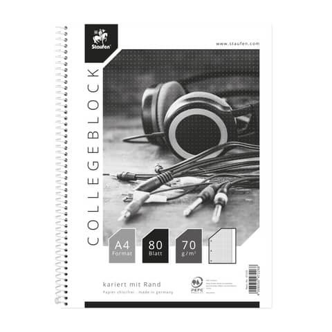 Collegeblock mit Motiv A4 80BL LIN 26 STAUFEN STYLE 734047226 70g