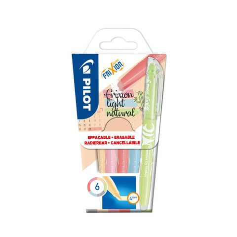 Textmarker 6ST FriXion Light Natural PILOT 4136SG6N