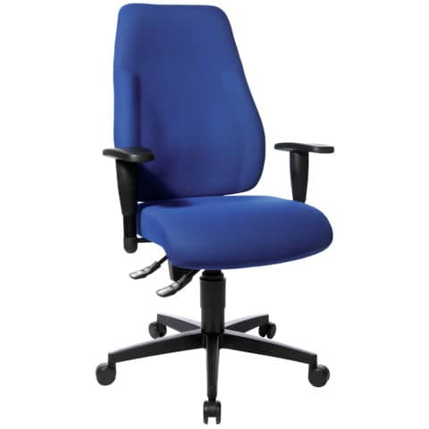 Drehstuhl Lady Sitness blau TOPSTAR LT0BK BC6 mit Armlehnen