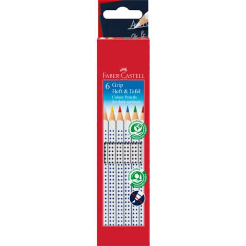 Farbstiftetui 6ST Heft & Tafel FABER CASTELL 113210