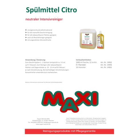Spülmittel Citro 5L MAXI 14906