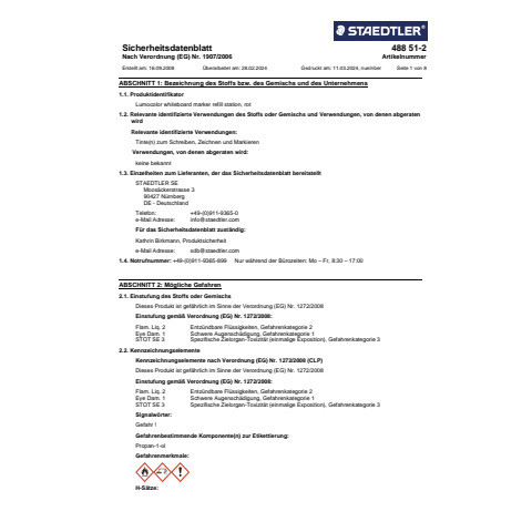 Tankstelle rot STAEDTLER 488 51-2