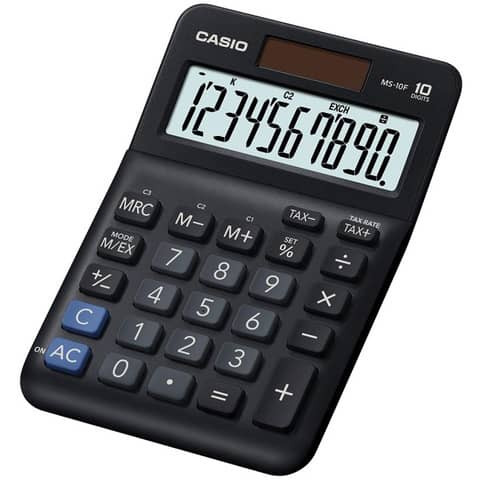 Tischrechner 10-stellig schwarz CASIO MS-10F