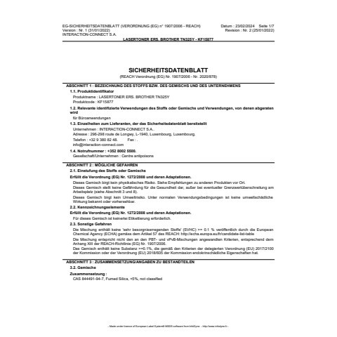 Lasertoner yellow Q-CONNECT KF15877 Ersetzt TN325Y