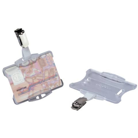 Namensschild 85x54mm transp. DURABLE 8118 19 25St.