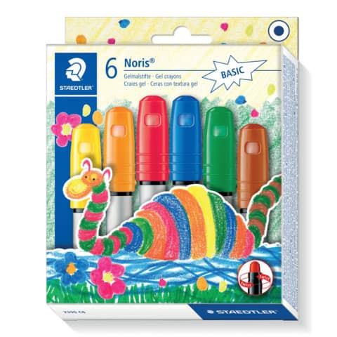 Gelmalstift NorisClub 6St sort STAEDTLER 2390 C6 Rundspitze