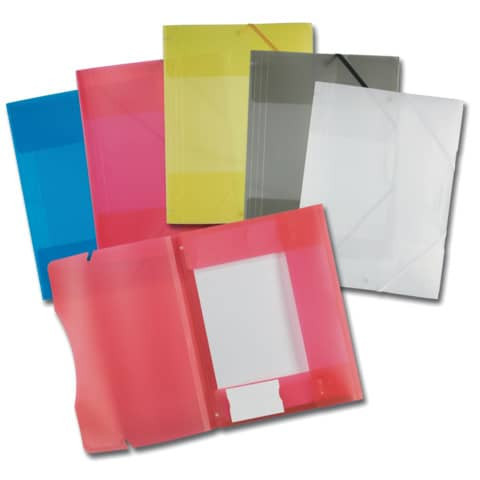Sammelmappe A4 Plastik FOLIA 6989 5 Farben sortiert