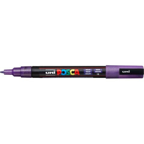Pigmentmarker Glitter violett UNI-BALL 186579 PC-3M