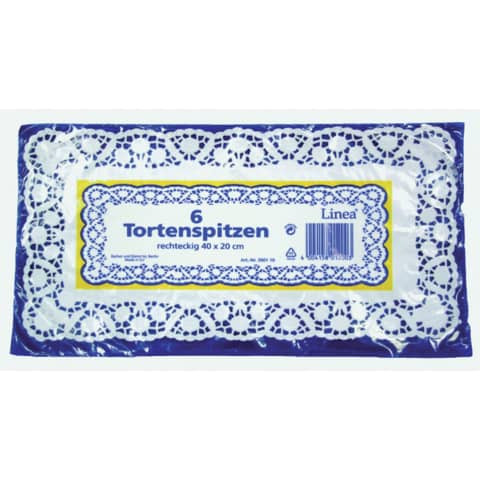Tortenspitzen 20x40cm weiß 3901100628 BT 6ST