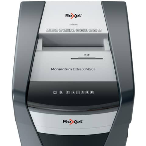 Aktenvernichter Momentum Extra XP420+ REXEL 2021421XEU P4 20Blatt Partikel