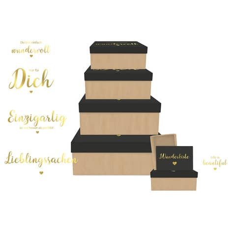 Geschenkkarton Lieblingssachen BRAUN+COMPANY 1380-22438 6tlg Flach