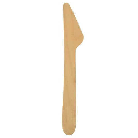 Messer Holz Pure 16,5cm 100ST braun PAPSTAR 18200