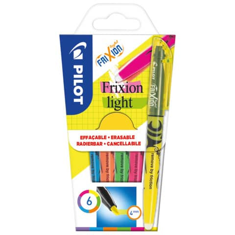 Textmarker 6ST Frixion Light Standard PILOT 4136SG6