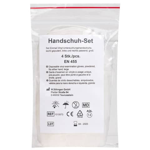 Handschuh-Set Vinyl groß SÖHNGEN 1010073 4Stück
