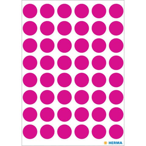 Etiketten Ø13mm 240St pink HERMA 1856