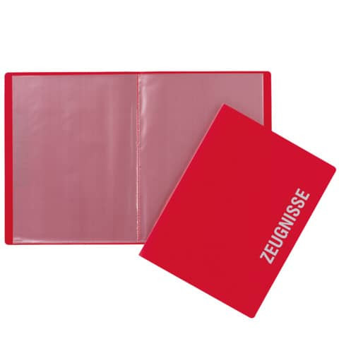 Zeugnismappe A4/PP rot PAGNA 21008-03
