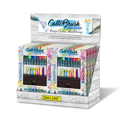 Faserschreiber11ST Duo ONLINE 19047/8 Calli.Brush Pen