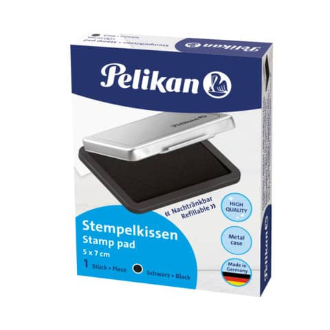 Stempelkissen Gr.3 schwarz PELIKAN 100436061 331066 5x7 Metall