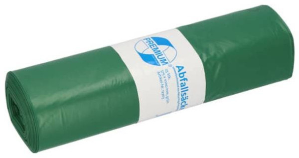 Müllsack 70L 25ST grün PREMIUM 12703 aus Recycling-LDPE