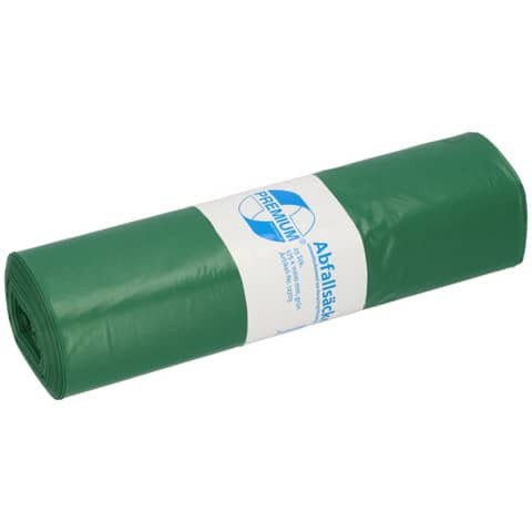 Müllsack 70L 25ST grün PREMIUM 12703 aus Recycling-LDPE