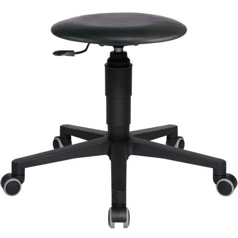 Drehhocker Kunstleder schwarz TOPSTAR 72260D10H h.Rollen