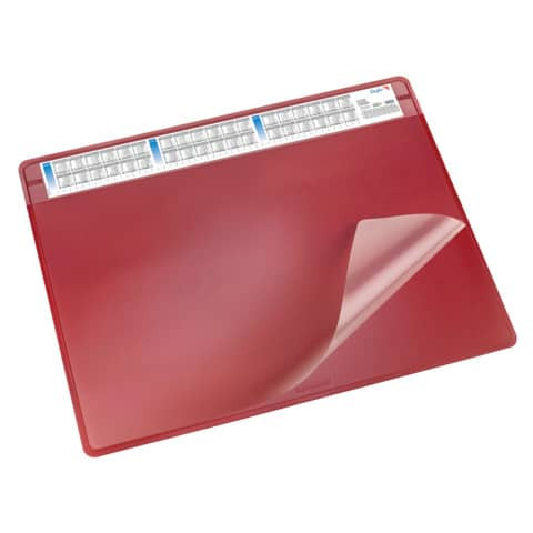 Schreibunterlage 65x50cm rot LÄUFER 47654 Durella Soft